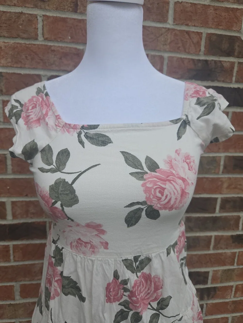 Girls Old Navy Woven Short Sleeve Maxi All-Day Dress M (8)